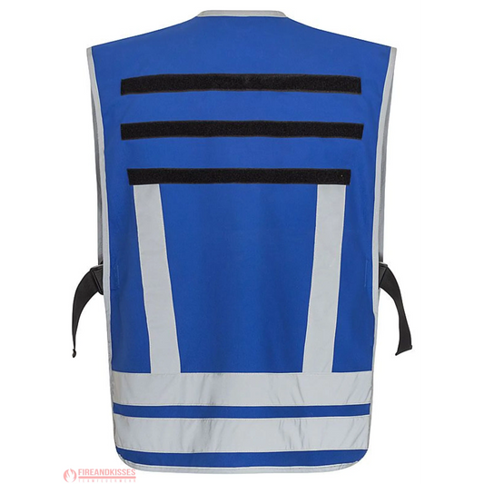 Pacotex® funktionsweste – blau | kontrastweste für einsatzpersonal - feuerwehr & rettung