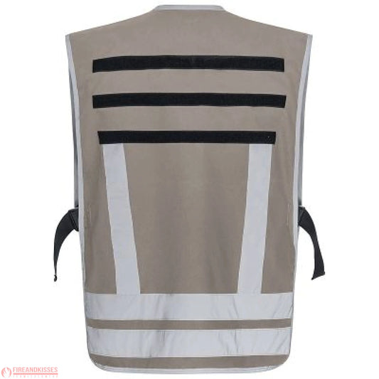 Pacotex® funktionsweste – grau | kontrastweste für einsatzpersonal - feuerwehr & rettung