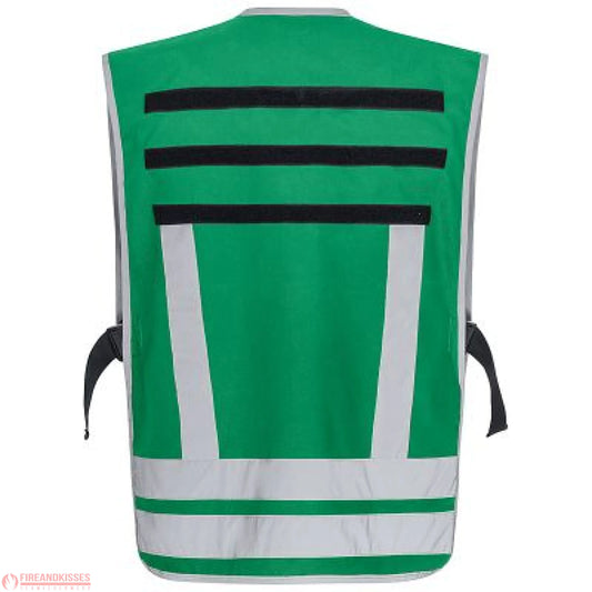 Pacotex® funktionsweste – grün | kontrastweste für einsatzpersonal - pacotex® funktionsweste grün | kontrastweste