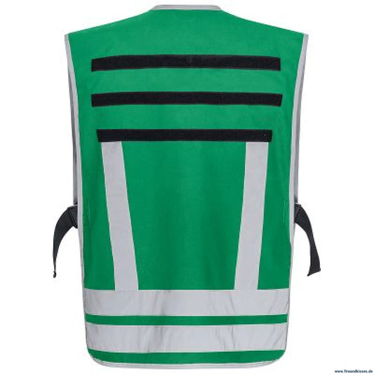 Pacotex® funktionsweste – grün | kontrastweste für einsatzpersonal - pacotex® funktionsweste grün | kontrastweste