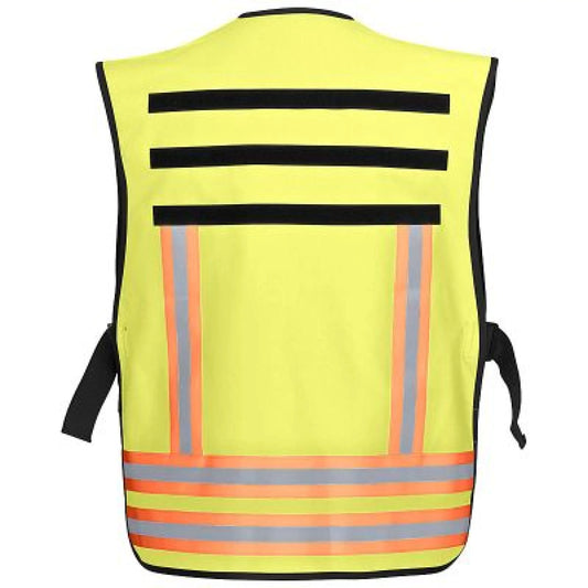 Pacotex® funktionsweste – leuchtgelb mit rot-silber-rot reflexband - pacotex® funktionsweste leuchtgelb