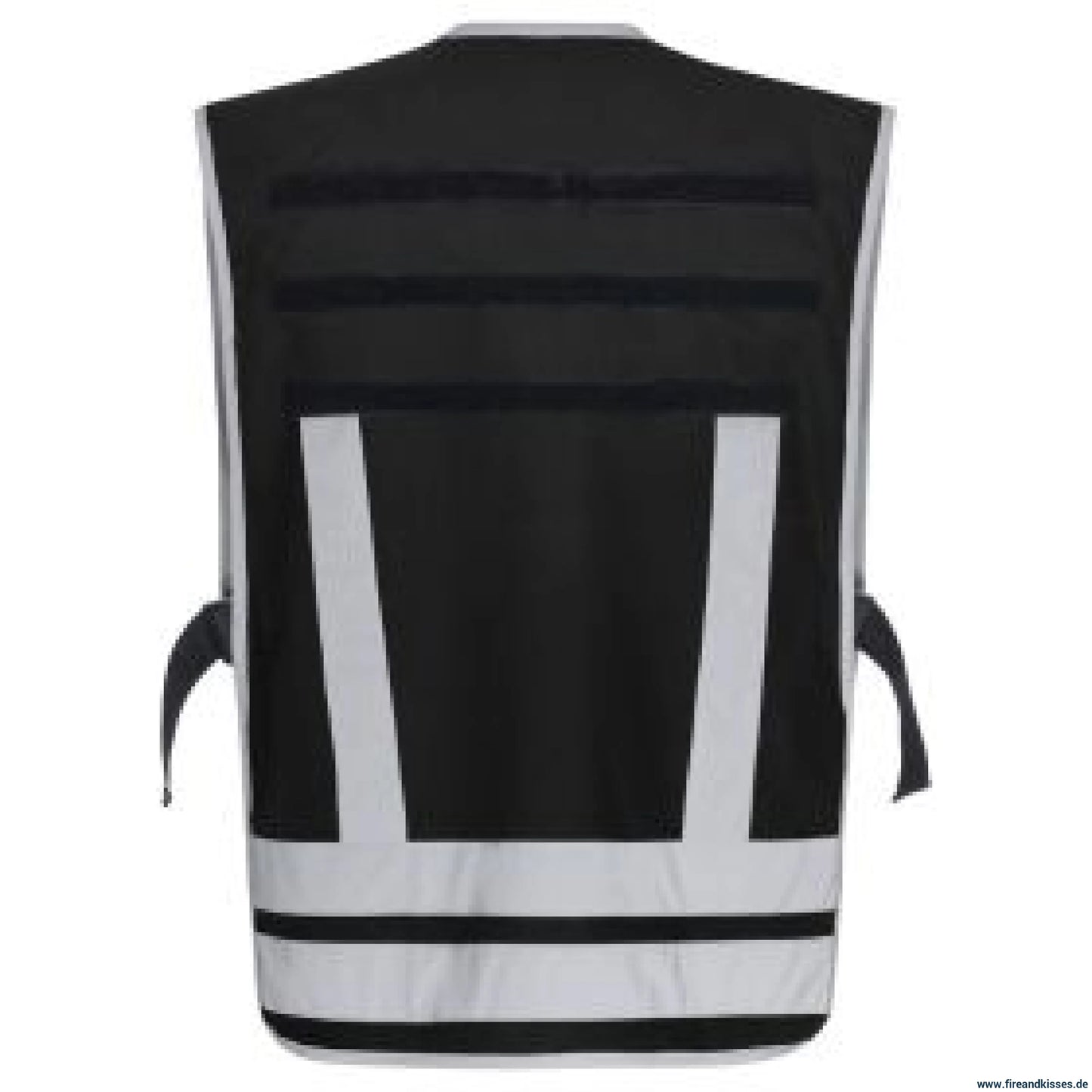 Pacotex® funktionsweste – schwarz | kontrastweste für security & einsatzpersonal - weste mit reflexstreifen