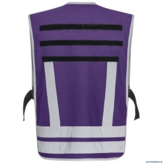 Pacotex® funktionsweste – violett | kontrastweste für einsatzpersonal - pacotex® funktionsweste violett | kontrastweste