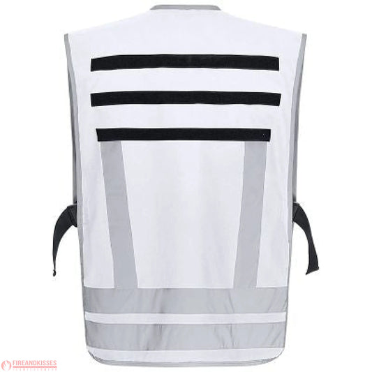 Pacotex® funktionsweste – weiß | kontrastweste zur kennzeichnung von einsatzpersonal