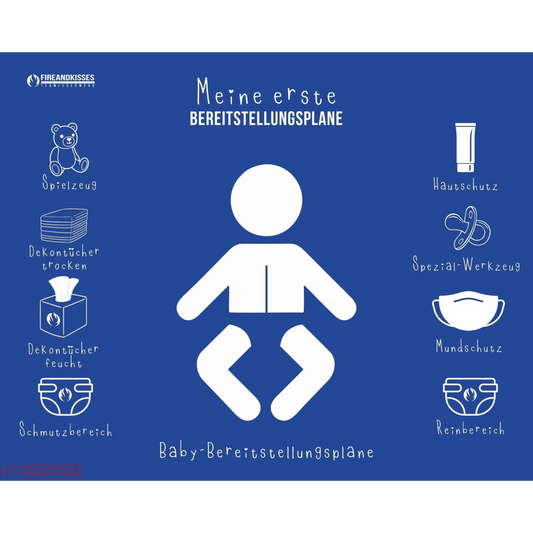 Personalisierbare thw-babyauflage „bereitstellungsplane“ – wickelunterlage mit namen - bereitstellungsplane standard