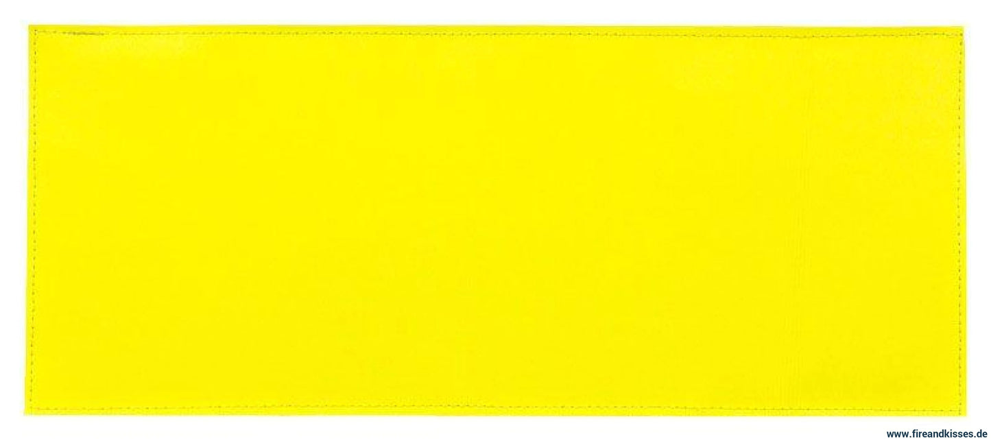 Reflexschild rückenschild wunschtext gelb matt 38 x 16 cm - rückenschild wunschtext