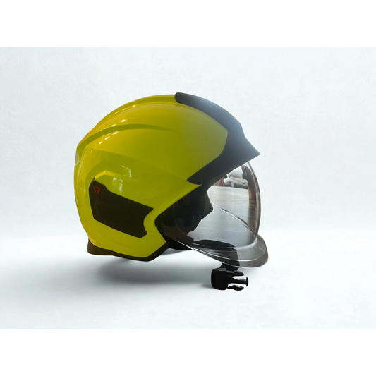 Rosenbauer heros titan feuerwehrhelm – high visibility yellow | ovp & unbenutz