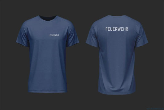 T-shirt feuerwehr weiß – 100 % baumwolle bedruckt - unsere günstigen klassiker! - t-shirt feuerwehr weiß baumwolle