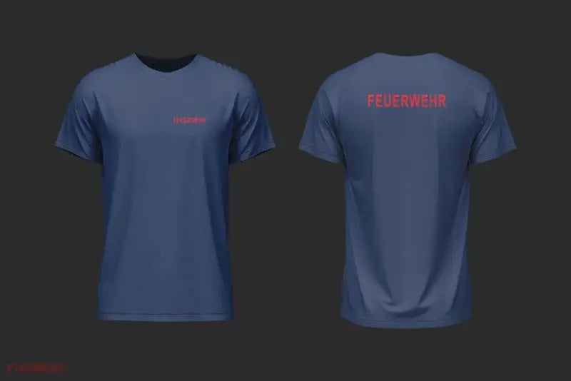T-Shirt Feuerwehr Navy - unser günstiger Klassiker - T-Shirt