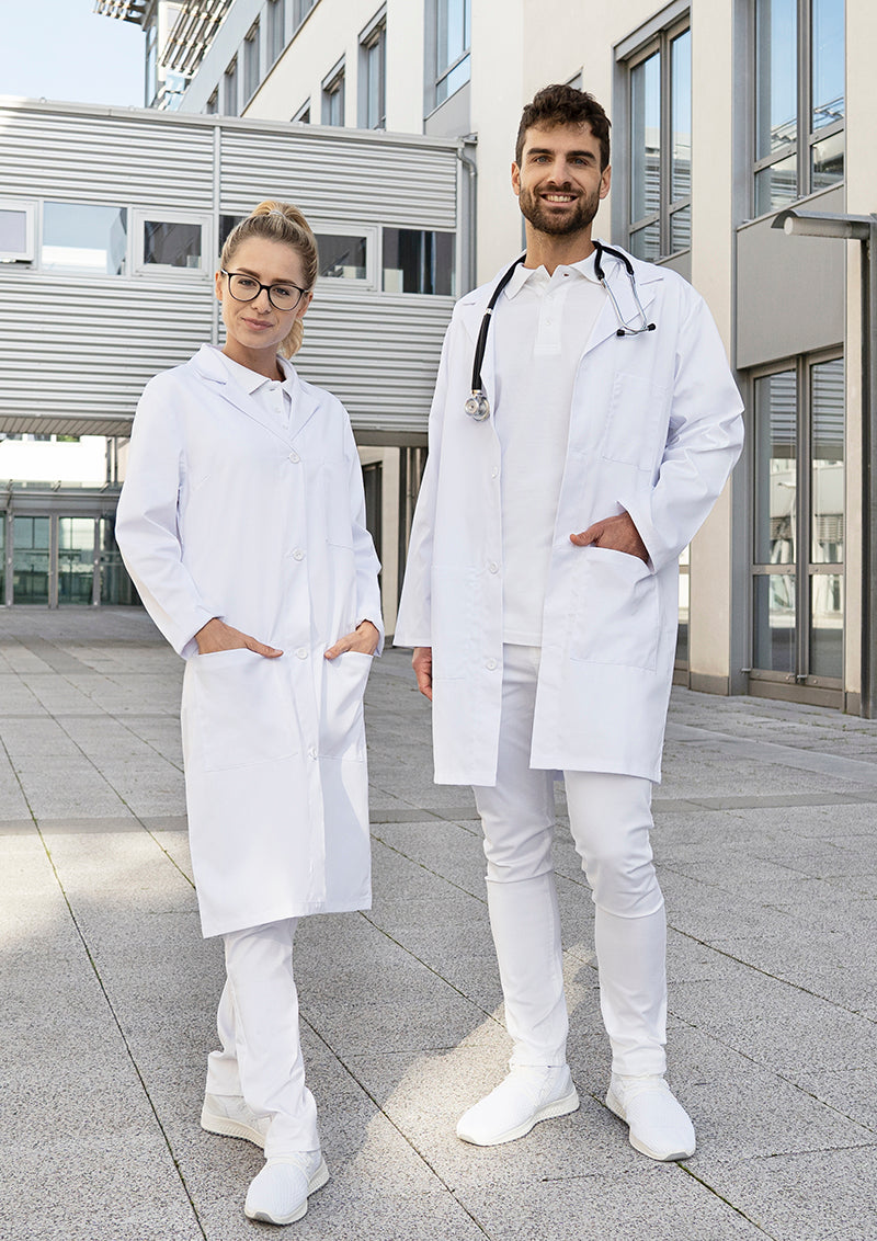 Herren Arzt- und Labormantel Basic mit Reverskragen Karlowsky