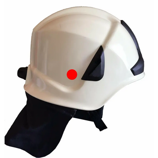 2 Helmaufkleber für den Feuerwehrhelm roter Punkt AGT Atemschutzgeräteträger - Aufkleber