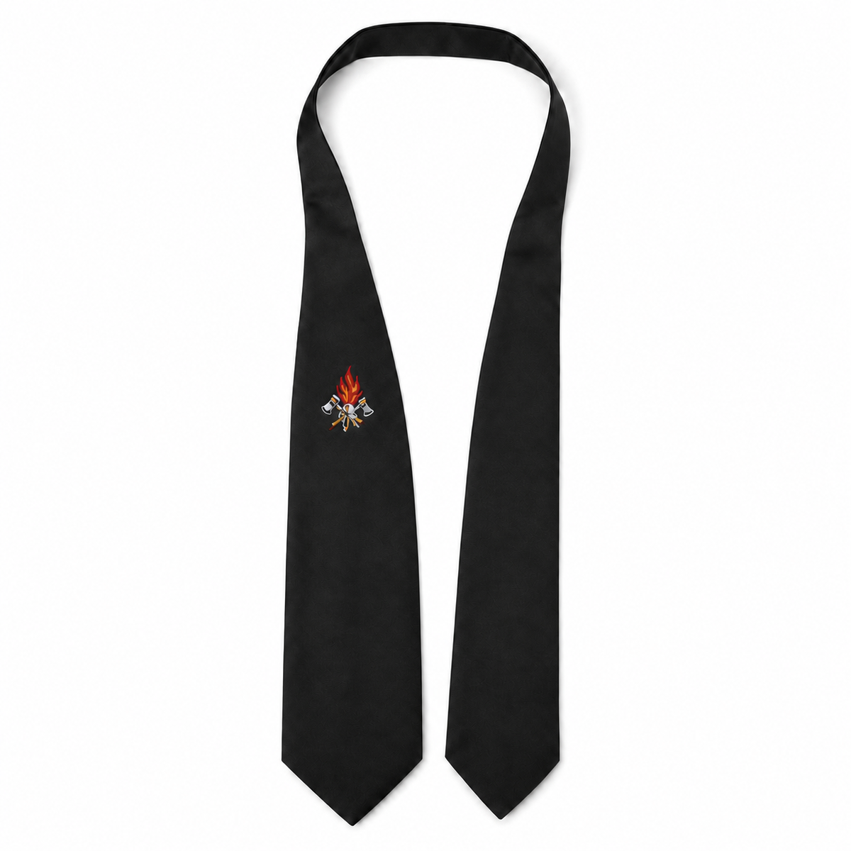 Feuerwehr Krawatte Schwarz – Zum Selbstbinden | Bayern Dienstuniform