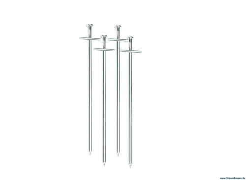4 heringe aus stahl - speziell zum sichern unserer drohnenplane auf geeigneten untergrund - heringe stahl - speziell