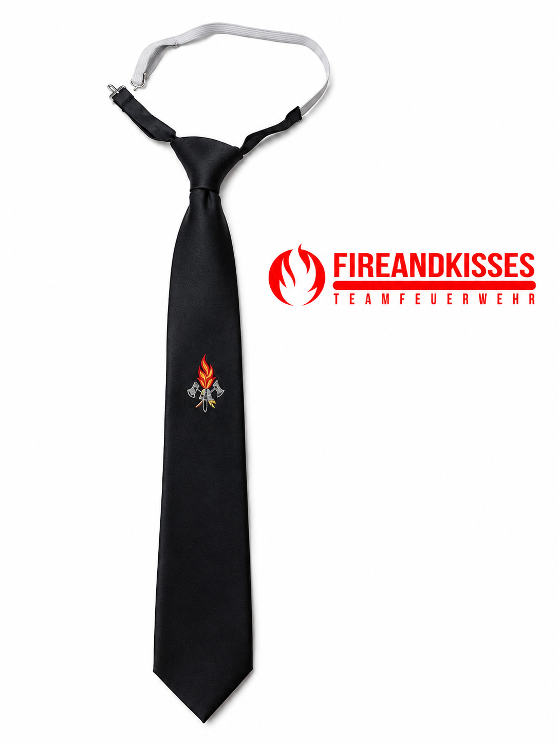 Feuerwehr Krawatte Blau – Mit Schnellverschluss | Bayern Dienstuniform