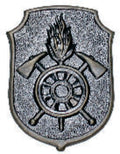 Feuerwehr Bayern Mützen- & Kragenabzeichen Altsilber Art. 102451