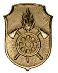 Feuerwehr Bayern Mützen- & Kragenabzeichen Gold Poliert Art. 102455