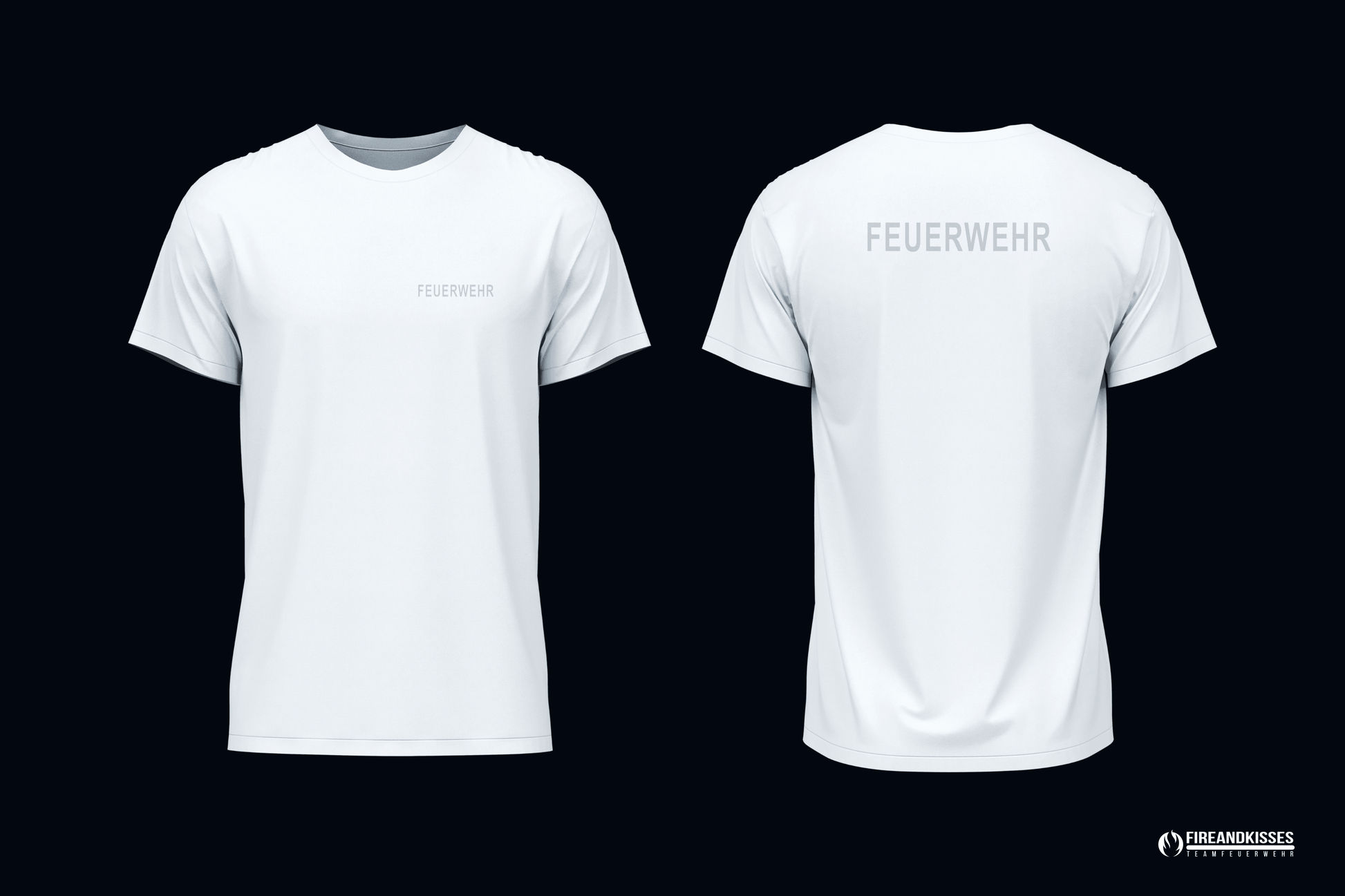 T-Shirt Feuerwehr Weiß - unser günstiger Klassiker - T-Shirt