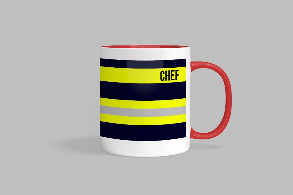 Feuerwehr-Tasse ’Chef’ - Rot - Tasse