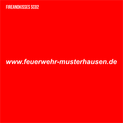 Domainaufkleber Schriftzug Feuerwehr - Fireandkisses