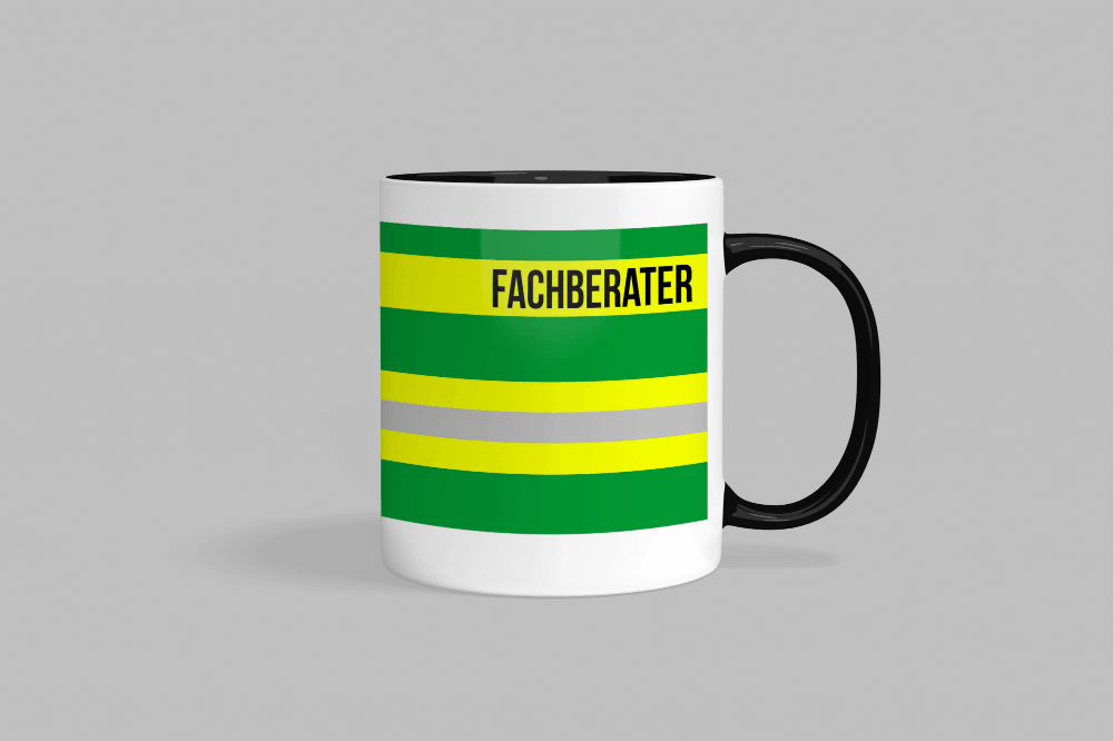Feuerwehr-Tasse ’Fachberater’ - Schwarz - Tasse