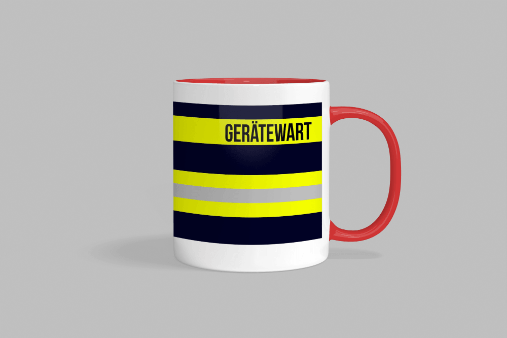 Feuerwehr-Tasse ’Gerätewart’ - Rot - Tasse