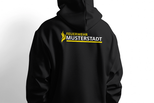 Fireandkisses - Feuerwehr-Hoodie Model Kemmern in schwarz – Komfort & Funktion für Einsatz und Freizeit