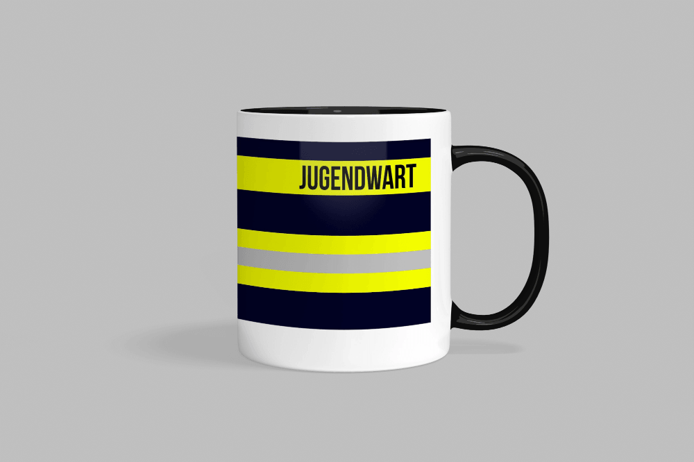 Feuerwehr-Tasse ’Jugendwart’ - Schwarz - Tasse