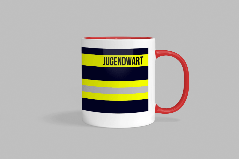 Feuerwehr-Tasse ’Jugendwart’ - Rot - Tasse