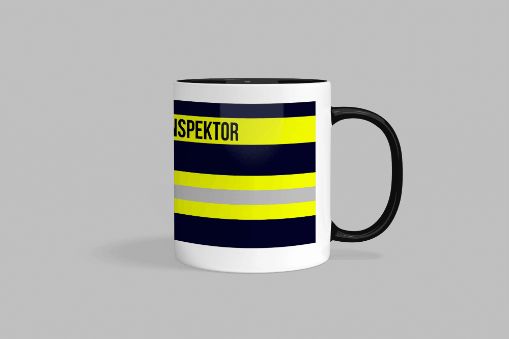 Feuerwehr-Tasse ’Kreisbrandinspektor’ - Schwarz - Tasse