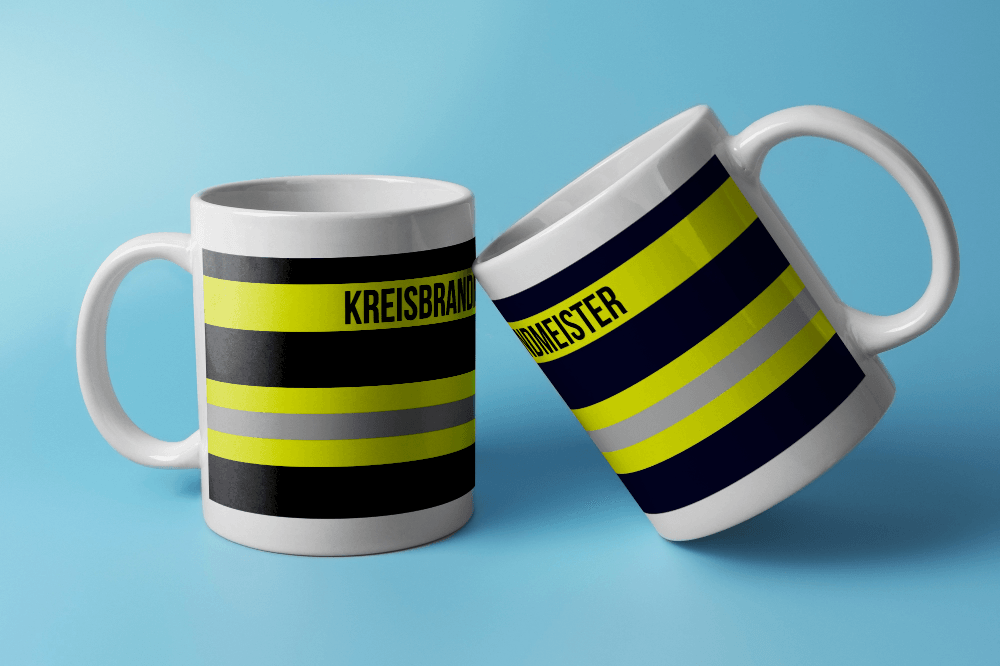 Feuerwehr-Tasse ’Kreisbrandmeister’ - Weiß - Tasse