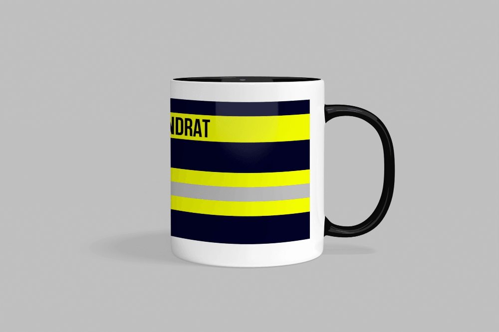 Feuerwehr-Tasse ’Kreisbrandrat’ - Schwarz - Tasse