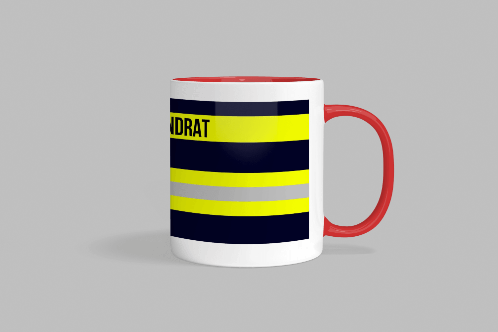 Feuerwehr-Tasse ’Kreisbrandrat’ - Rot - Tasse