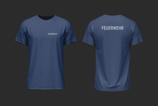 T-Shirt Feuerwehr Navy - unser günstiger Klassiker - T-Shirt