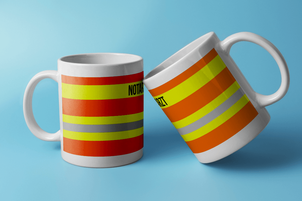 Feuerwehr-Tasse ’Notarzt’ - Weiß - Tasse