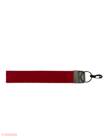 Atemschutzüberwachungsanhänger Fireandkisses – Hochwertiges Feuerwehr Gurtband | Robust & langlebig | Mit Karabiner