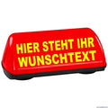 Dachaufsetzer speed – leuchtrot mit wunschtext (paco) - magnetschild speed leuchtrot wunschtext (paco)