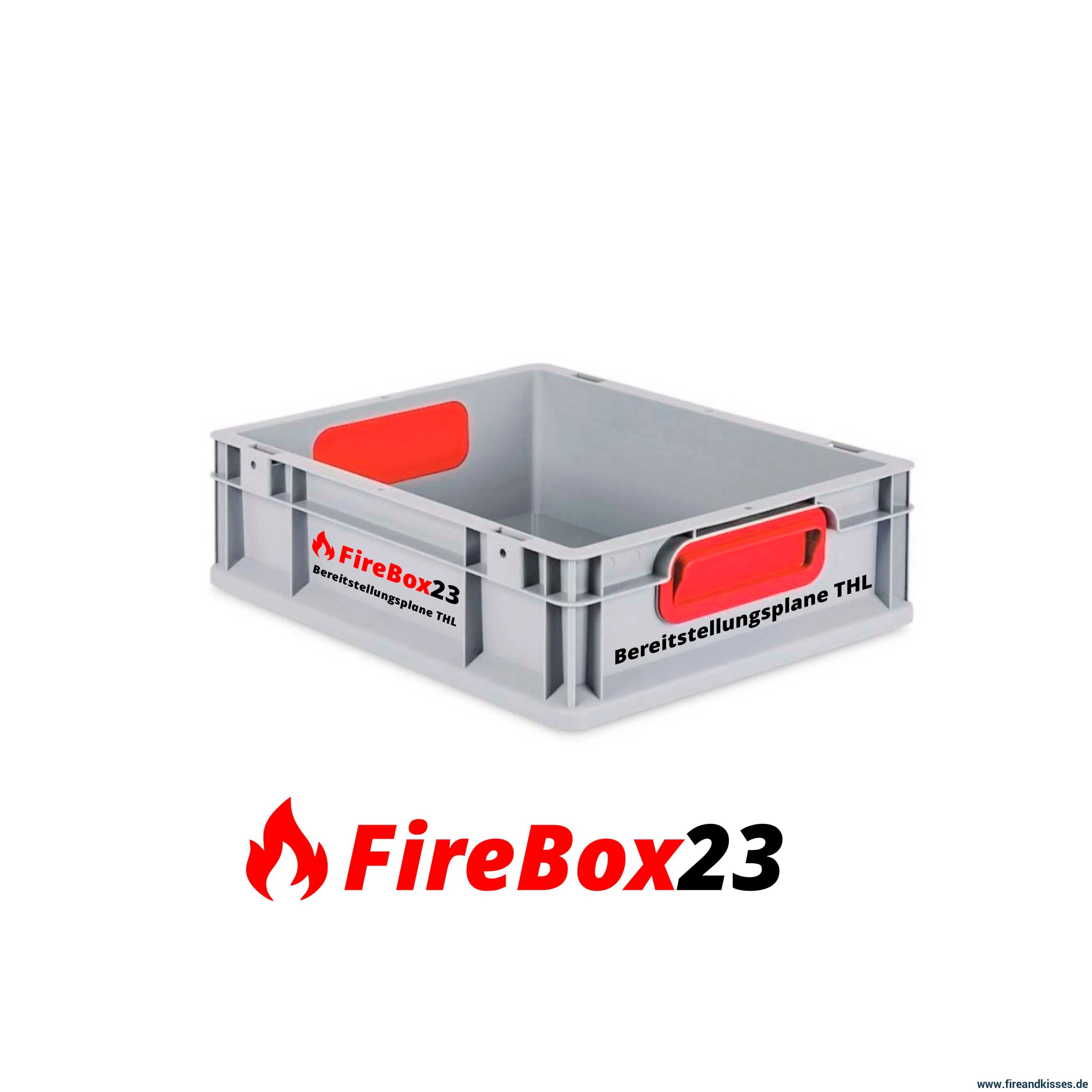 Die fireandkisses-firebox 23 – transportbox für bereitstellungsplanen personalisiert - fireandkisses-firebox