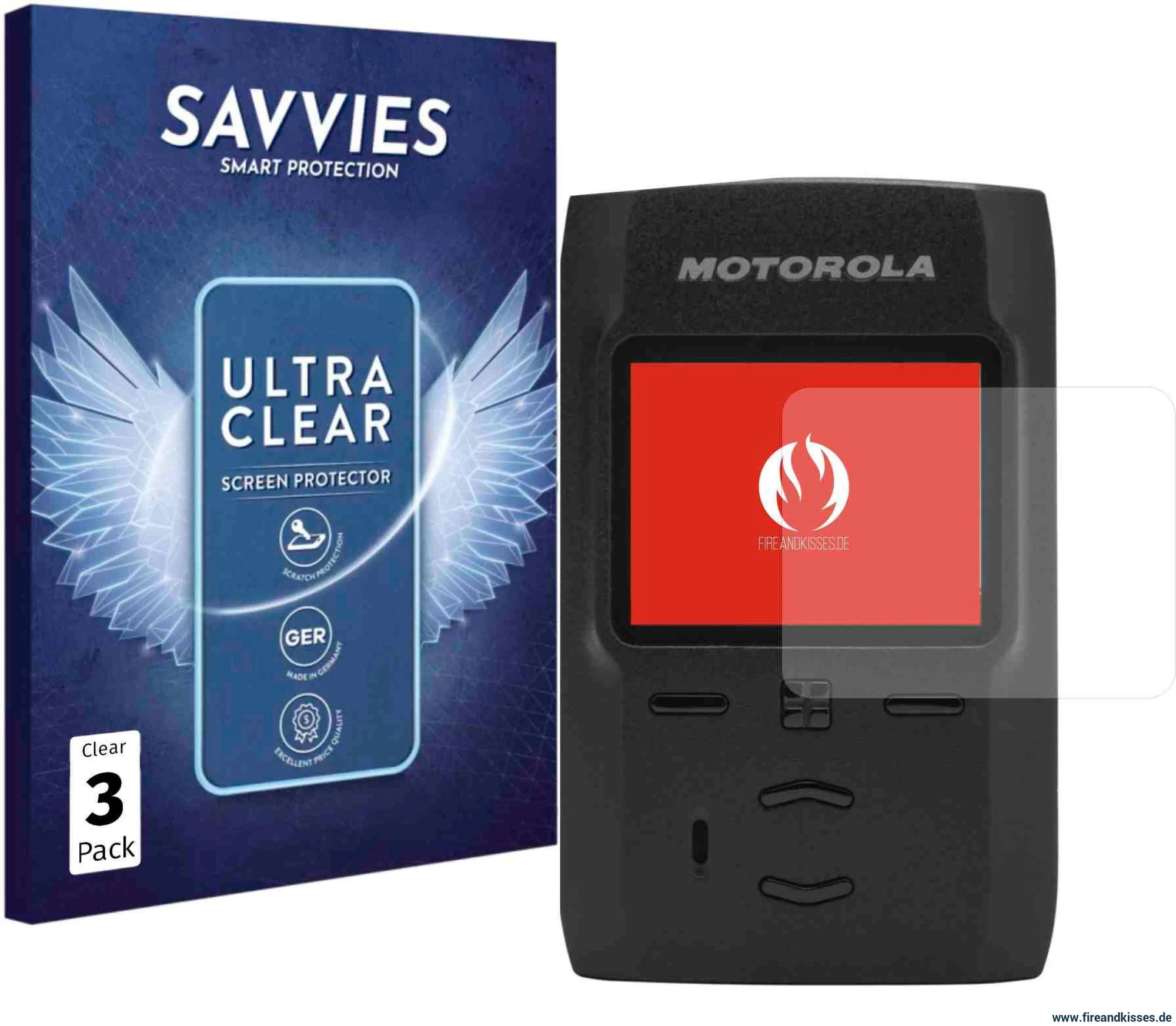 Displayschutzfolie für motorola advisor tpg2200 – schutz dein einsatzgerät - 3 x tpg2200 - motorola advisor tpg2200