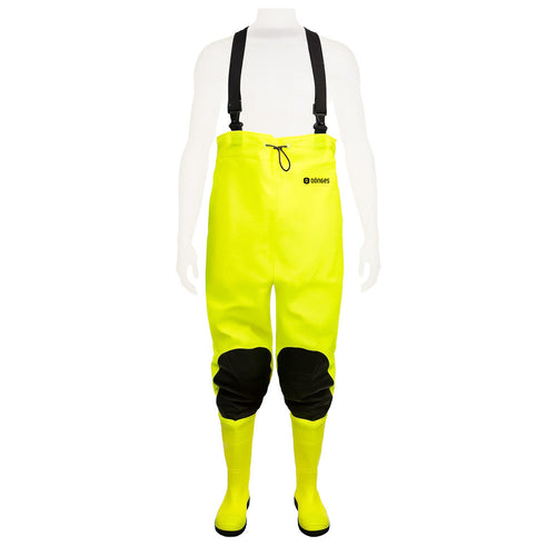 Dönges Wathose Hi-Vis mit S5-Sicherheitsstiefeln – Ansicht 2