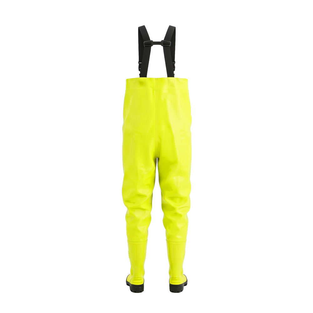 Dönges Wathose Hi-Vis mit S5-Sicherheitsstiefeln – Ansicht 3