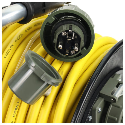 Dönges leitungsroller feuerwehr 50m din 14680 | 230v schuko ip68 | 16a - kaufen | fireandkisses