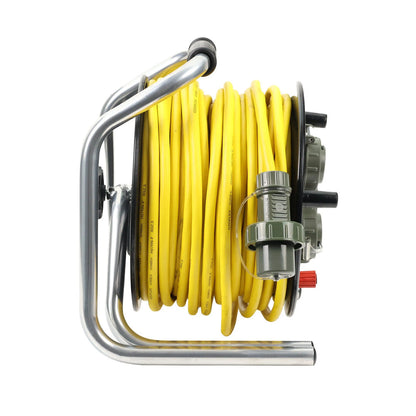 Dönges leitungsroller feuerwehr 50m din 14680 | 230v schuko ip68 | 16a - kaufen | fireandkisses