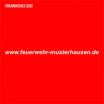 Domainaufkleber Schriftzug Feuerwehr - Fireandkisses
