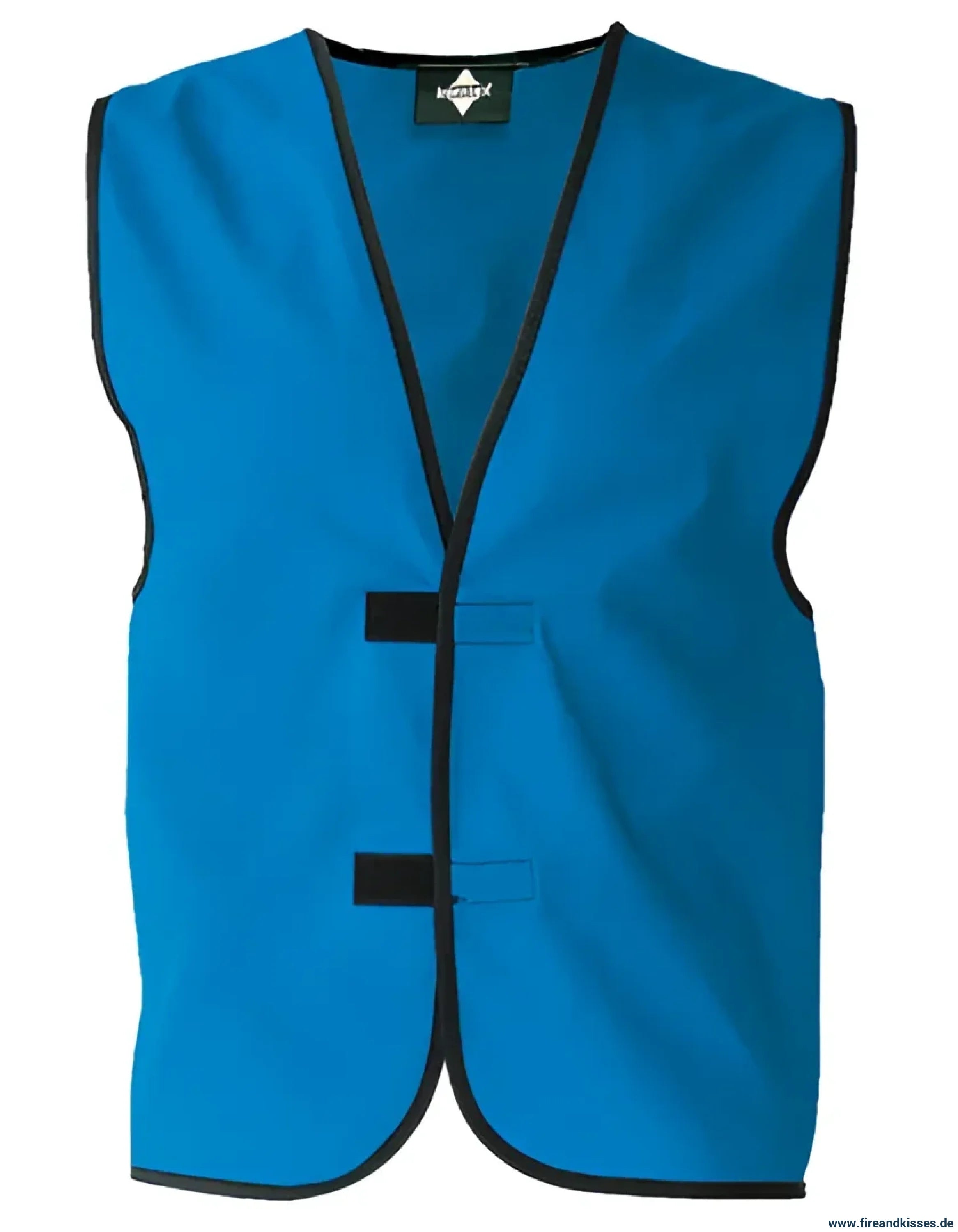 Einfache funktionsweste – individuell bedruckbar blau - korntex einfache funktionsweste