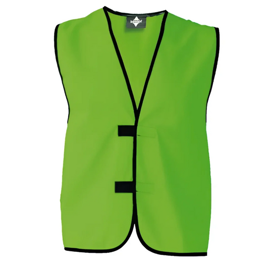 Einfache funktionsweste – individuell bedruckbar grün - korntex einfache funktionsweste