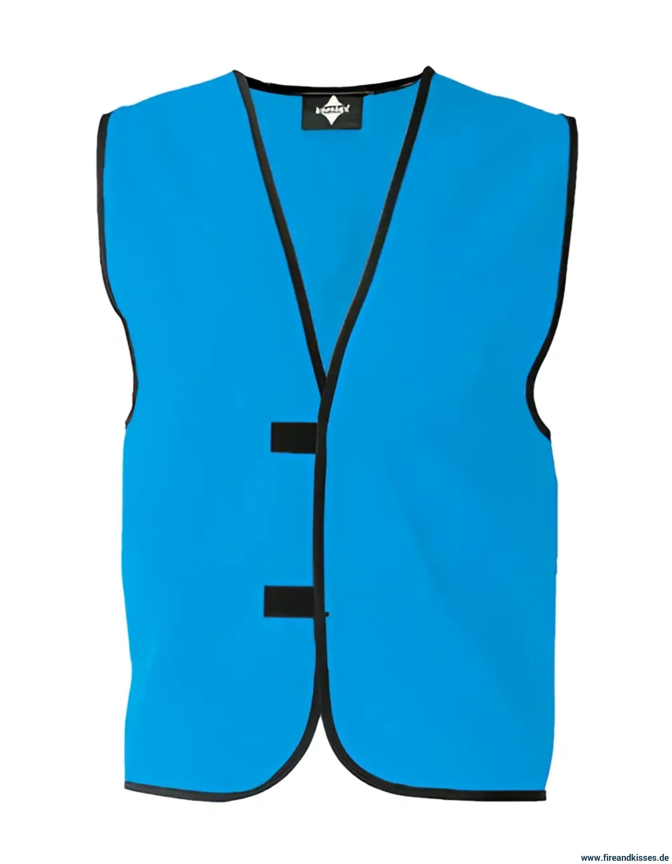 Einfache funktionsweste – individuell bedruckbar himmelblau - korntex einfache funktionsweste