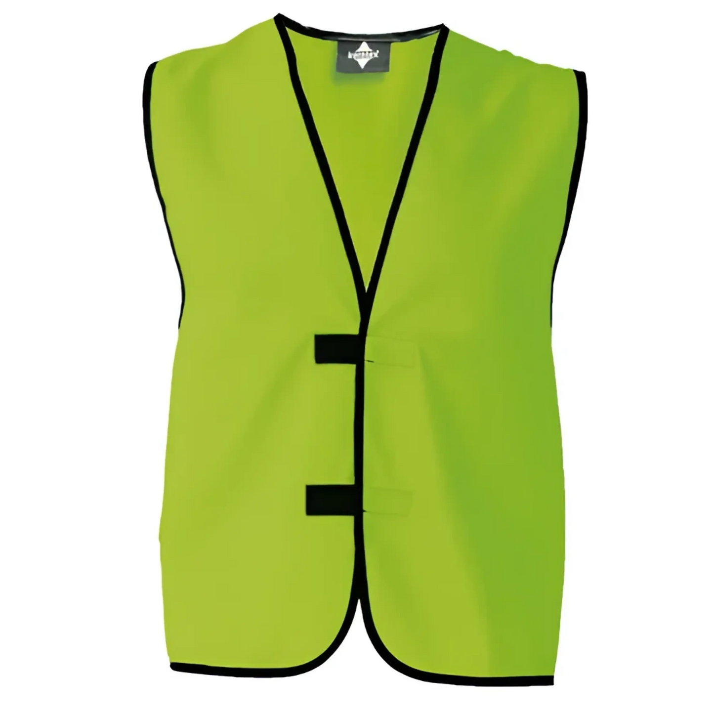 Einfache funktionsweste – individuell bedruckbar neongrün - korntex einfache funktionsweste