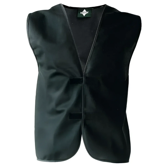 Einfache funktionsweste – individuell bedruckbar schwarz - korntex einfache funktionsweste