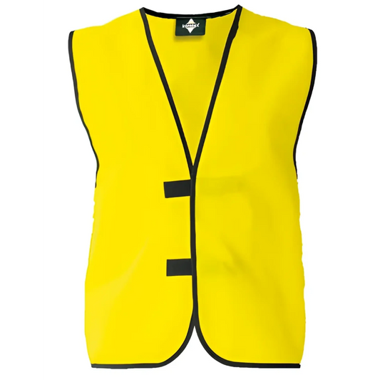 Einfache funktionsweste – individuell bedruckbar signal-gelb - korntex einfache funktionsweste
