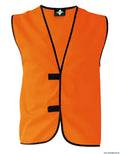 Einfache funktionsweste – individuell bedruckbar signal-orange - korntex einfache funktionsweste